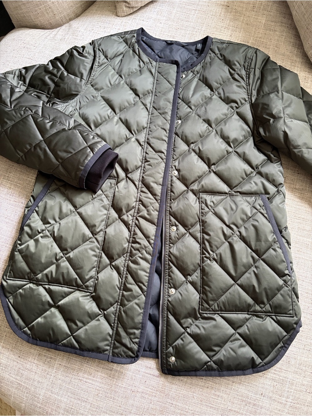 Theory women Quilted down coat
